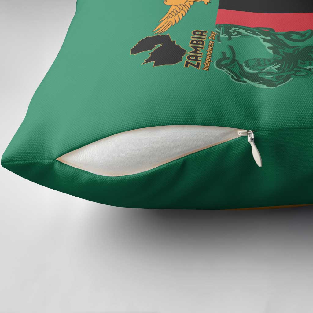 Zambia Independence Day Pillow Cover Lusaka Freedom Statue - Wonder Print Shop