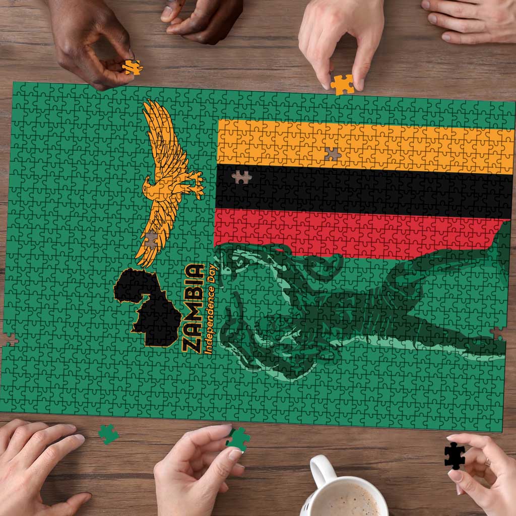 Zambia Independence Day Puzzle Lusaka Freedom Statue - Wonder Print Shop