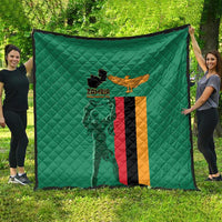 Zambia Independence Day Quilt Lusaka Freedom Statue - Wonder Print Shop