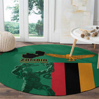 Zambia Independence Day Round Carpet Lusaka Freedom Statue - Wonder Print Shop