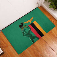 Zambia Independence Day Rubber Doormat Lusaka Freedom Statue - Wonder Print Shop