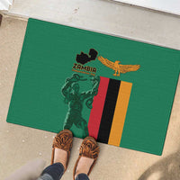 Zambia Independence Day Rubber Doormat Lusaka Freedom Statue - Wonder Print Shop