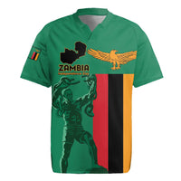 Personalized Zambia Independence Day Rugby Jersey Lusaka Freedom Statue - Wonder Print Shop