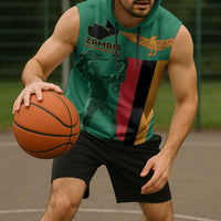 Personalized Zambia Independence Day Sleeveless Hoodie Lusaka Freedom Statue - Wonder Print Shop