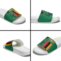 Zambia Independence Day Slide Sandals Lusaka Freedom Statue - Wonder Print Shop
