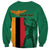 Personalized Zambia Independence Day Sweatshirt Lusaka Freedom Statue - Wonder Print Shop