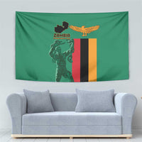 Zambia Independence Day Tapestry Lusaka Freedom Statue - Wonder Print Shop