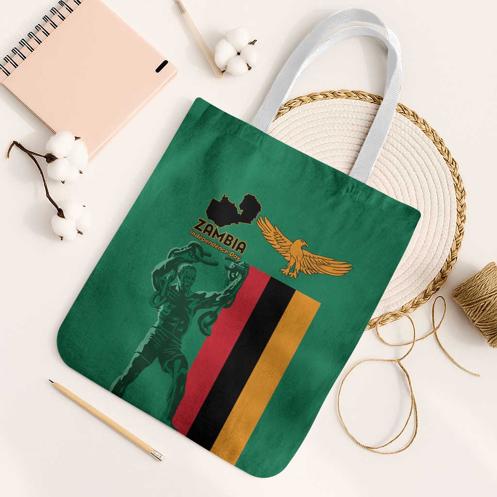 Zambia Independence Day Tote Bag Lusaka Freedom Statue - Wonder Print Shop