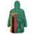 Personalized Zambia Independence Day Wearable Blanket Hoodie Lusaka Freedom Statue - Wonder Print Shop
