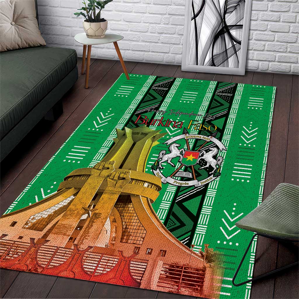 Burkina Faso Martyrs Day Area Rug Monument des Heros Nationaux - Wonder Print Shop