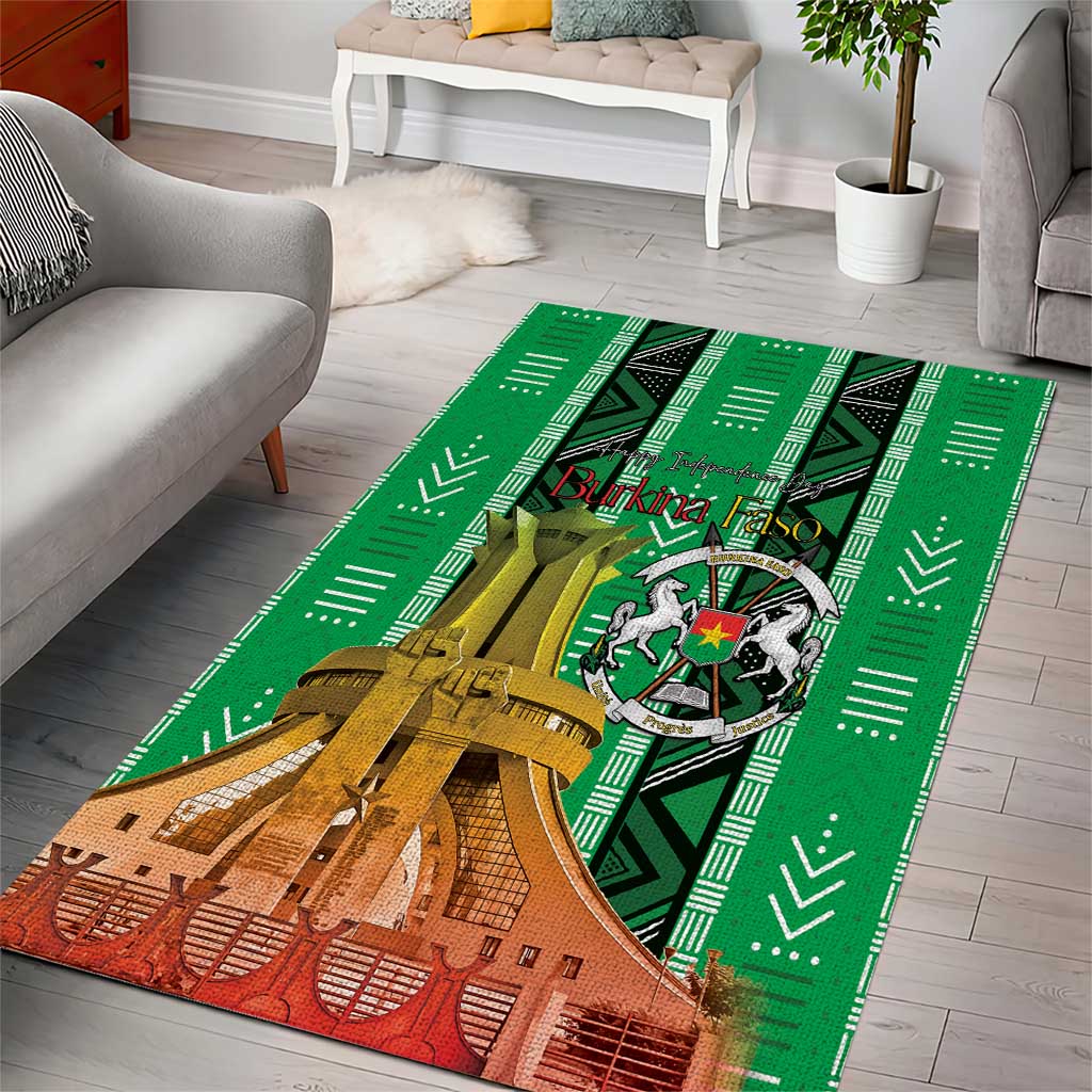Burkina Faso Martyrs Day Area Rug Monument des Heros Nationaux - Wonder Print Shop