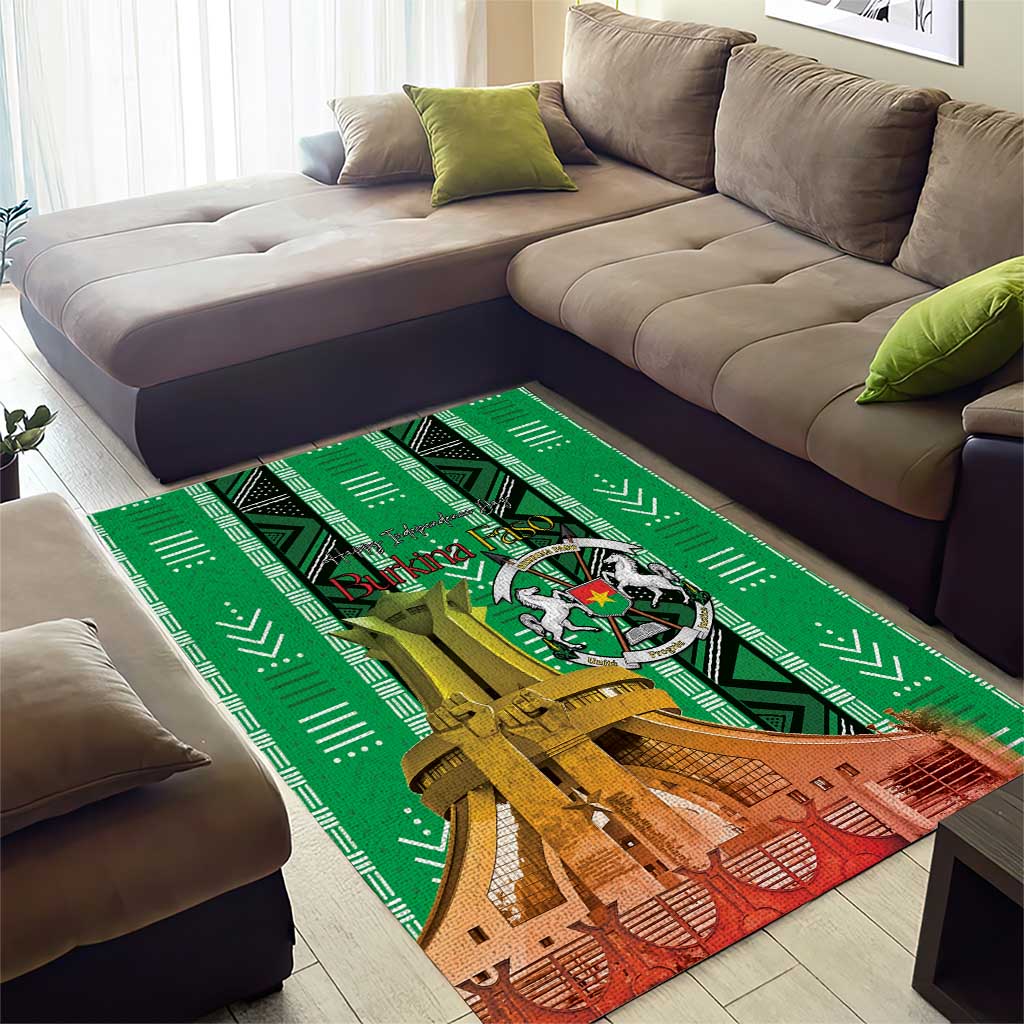 Burkina Faso Martyrs Day Area Rug Monument des Heros Nationaux - Wonder Print Shop