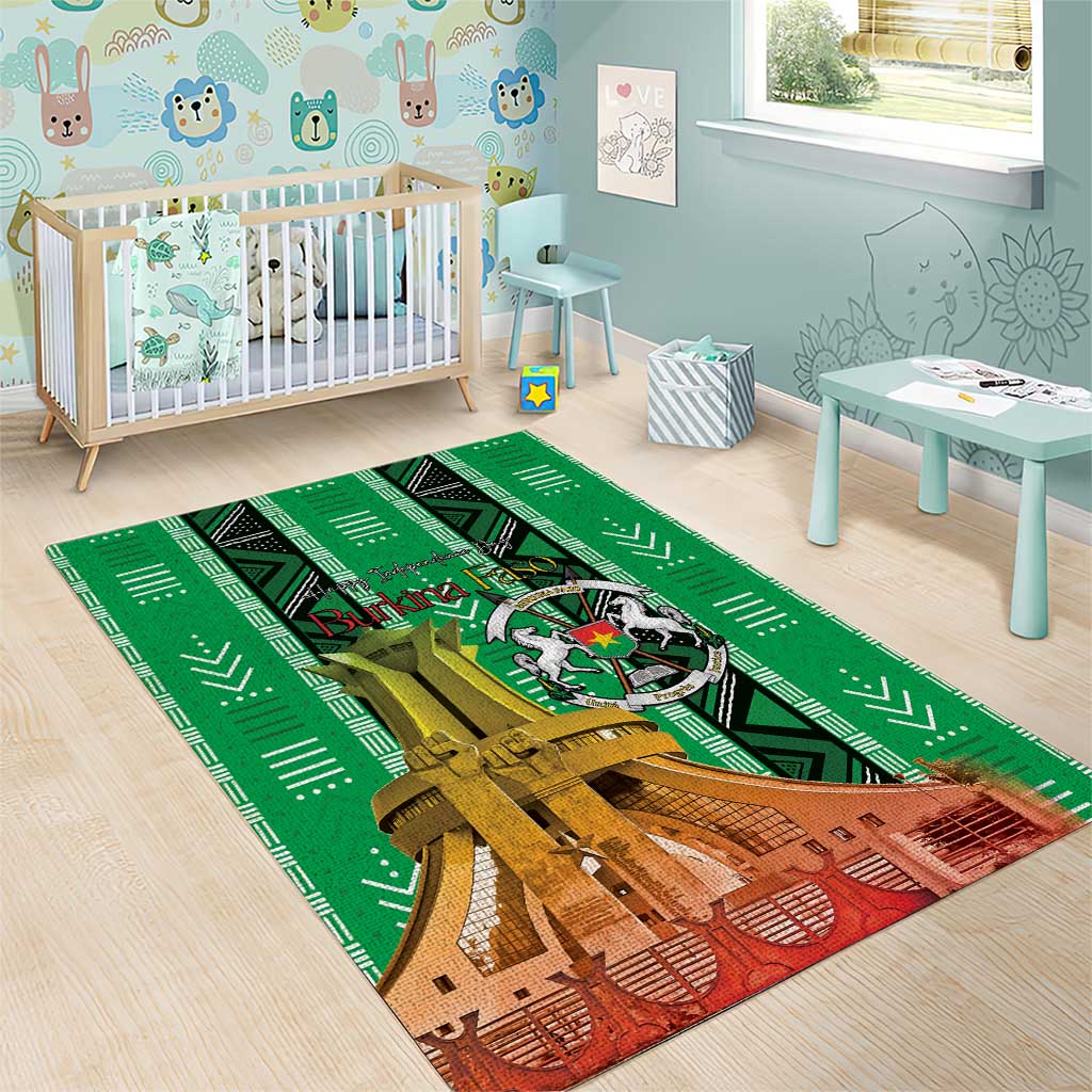 Burkina Faso Martyrs Day Area Rug Monument des Heros Nationaux - Wonder Print Shop