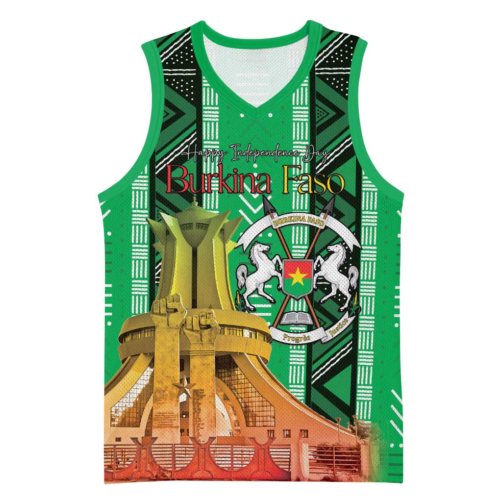 Personalized Burkina Faso Martyrs Day Basketball Jersey Monument des Heros Nationaux - Wonder Print Shop