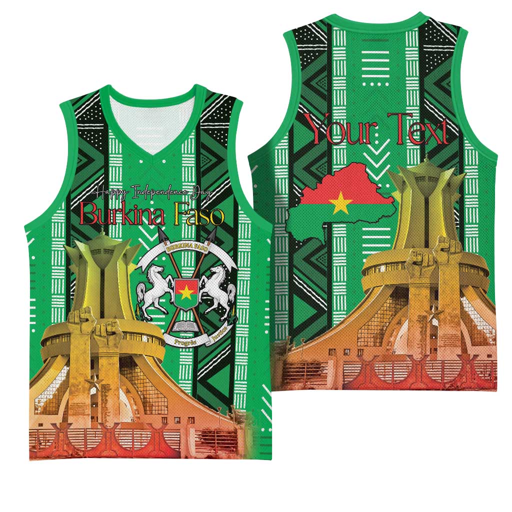 Personalized Burkina Faso Martyrs Day Basketball Jersey Monument des Heros Nationaux - Wonder Print Shop