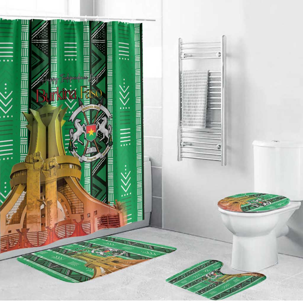 Burkina Faso Martyrs Day Bathroom Set Monument des Heros Nationaux - Wonder Print Shop