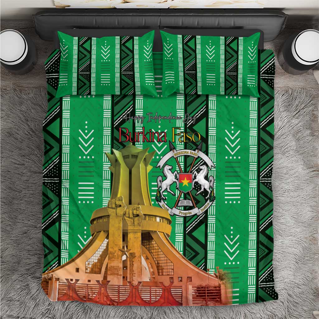 Burkina Faso Martyrs Day Bedding Set Monument des Heros Nationaux - Wonder Print Shop