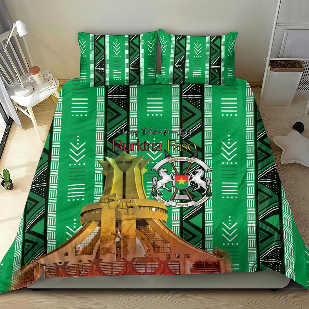 Burkina Faso Martyrs Day Bedding Set Monument des Heros Nationaux - Wonder Print Shop