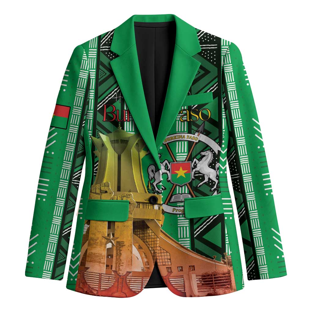 Personalized Burkina Faso Martyrs Day Blazer Monument des Heros Nationaux - Wonder Print Shop