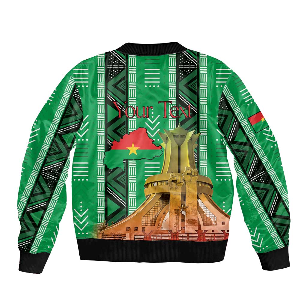 Personalized Burkina Faso Martyrs Day Bomber Jacket Monument des Heros Nationaux - Wonder Print Shop