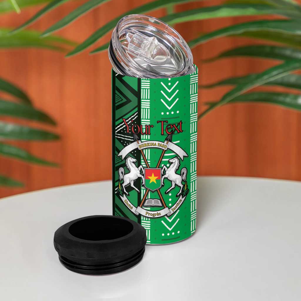 Personalized Burkina Faso Martyrs Day 4 in 1 Can Cooler Tumbler Monument des Heros Nationaux - Wonder Print Shop