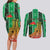 Personalized Burkina Faso Martyrs Day Couples Matching Long Sleeve Bodycon Dress and Long Sleeve Button Shirt Monument des Heros Nationaux - Wonder Print Shop