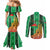 Personalized Burkina Faso Martyrs Day Couples Matching Mermaid Dress and Long Sleeve Button Shirt Monument des Heros Nationaux - Wonder Print Shop