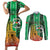 Personalized Burkina Faso Martyrs Day Couples Matching Short Sleeve Bodycon Dress and Long Sleeve Button Shirt Monument des Heros Nationaux - Wonder Print Shop