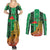 Personalized Burkina Faso Martyrs Day Couples Matching Summer Maxi Dress and Long Sleeve Button Shirt Monument des Heros Nationaux - Wonder Print Shop