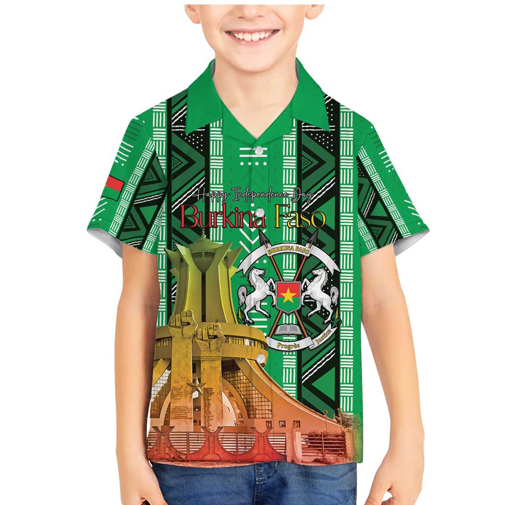 Personalized Burkina Faso Martyrs Day Family Matching Mermaid Dress and Hawaiian Shirt Monument des Heros Nationaux - Wonder Print Shop