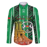 Personalized Burkina Faso Martyrs Day Family Matching Off The Shoulder Long Sleeve Dress and Hawaiian Shirt Monument des Heros Nationaux - Wonder Print Shop