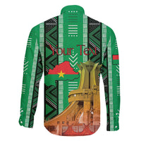 Personalized Burkina Faso Martyrs Day Family Matching Off Shoulder Maxi Dress and Hawaiian Shirt Monument des Heros Nationaux - Wonder Print Shop