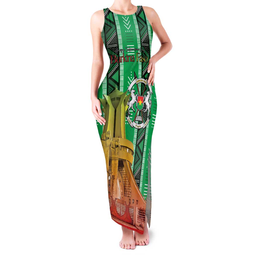 Personalized Burkina Faso Martyrs Day Family Matching Tank Maxi Dress and Hawaiian Shirt Monument des Heros Nationaux - Wonder Print Shop