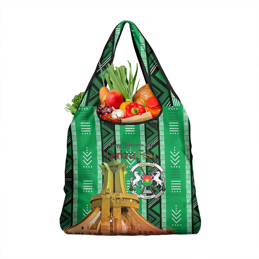 Burkina Faso Martyrs Day Grocery Bag Monument des Heros Nationaux - Wonder Print Shop