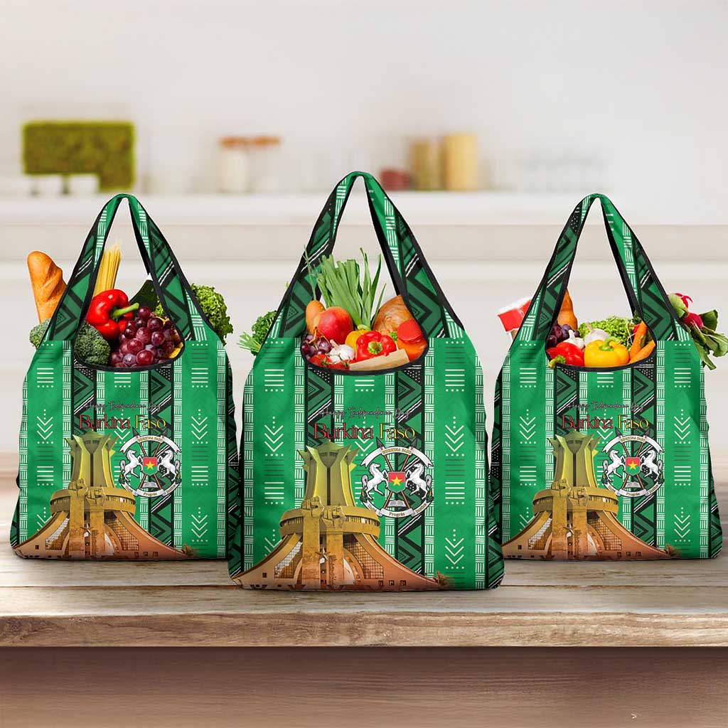 Burkina Faso Martyrs Day Grocery Bag Monument des Heros Nationaux - Wonder Print Shop