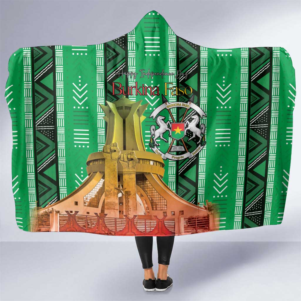 Burkina Faso Martyrs Day Hooded Blanket Monument des Heros Nationaux - Wonder Print Shop