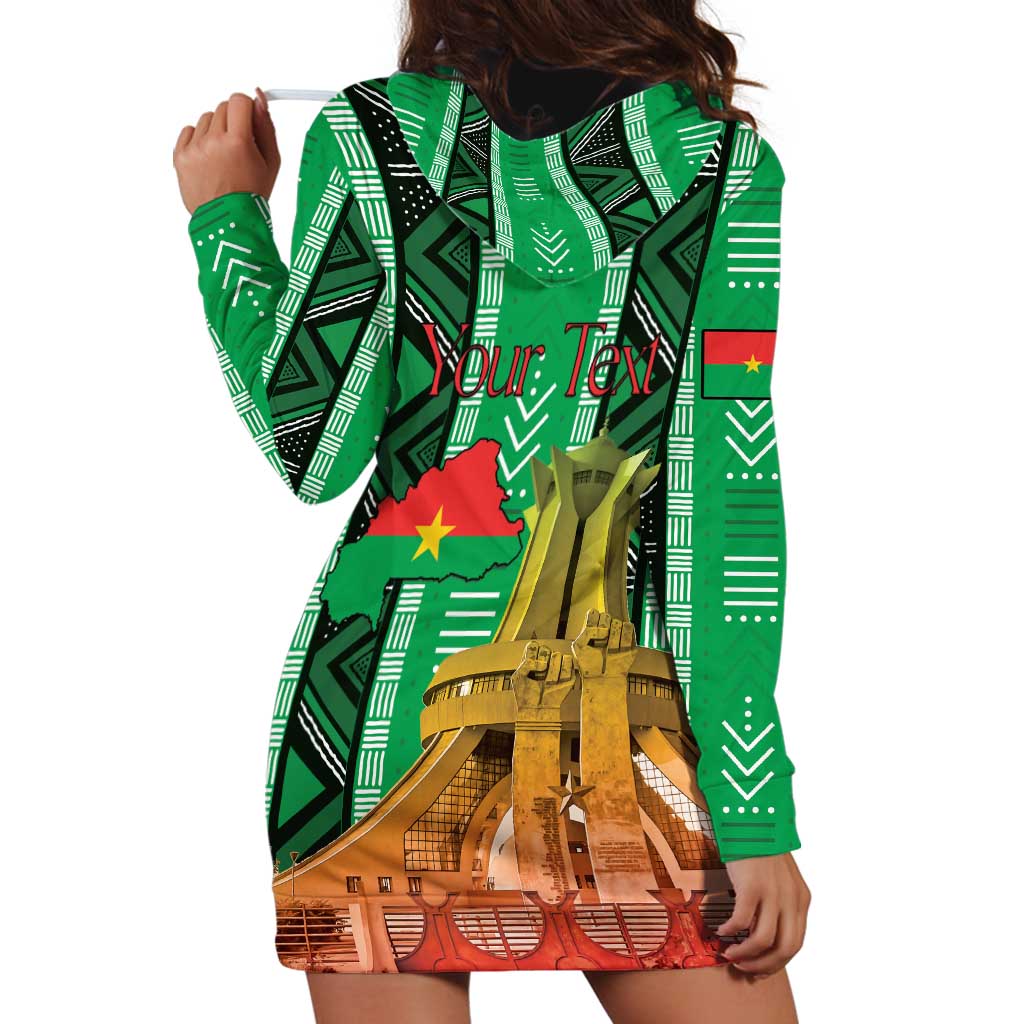 Personalized Burkina Faso Martyrs Day Hoodie Dress Monument des Heros Nationaux - Wonder Print Shop