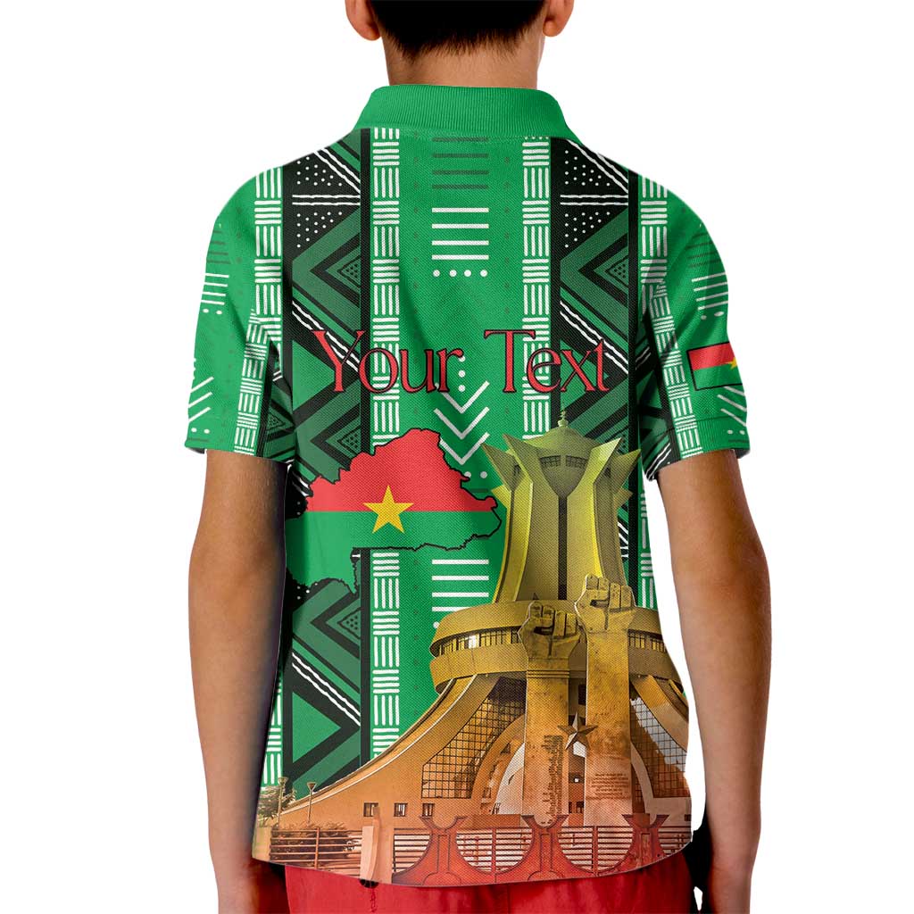Personalized Burkina Faso Martyrs Day Kid Polo Shirt Monument des Heros Nationaux - Wonder Print Shop
