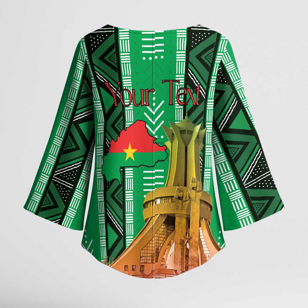 Personalized Burkina Faso Martyrs Day Kimono Sleeve Blouse Monument des Heros Nationaux - Wonder Print Shop