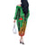 Personalized Burkina Faso Martyrs Day Off The Shoulder Long Sleeve Dress Monument des Heros Nationaux - Wonder Print Shop