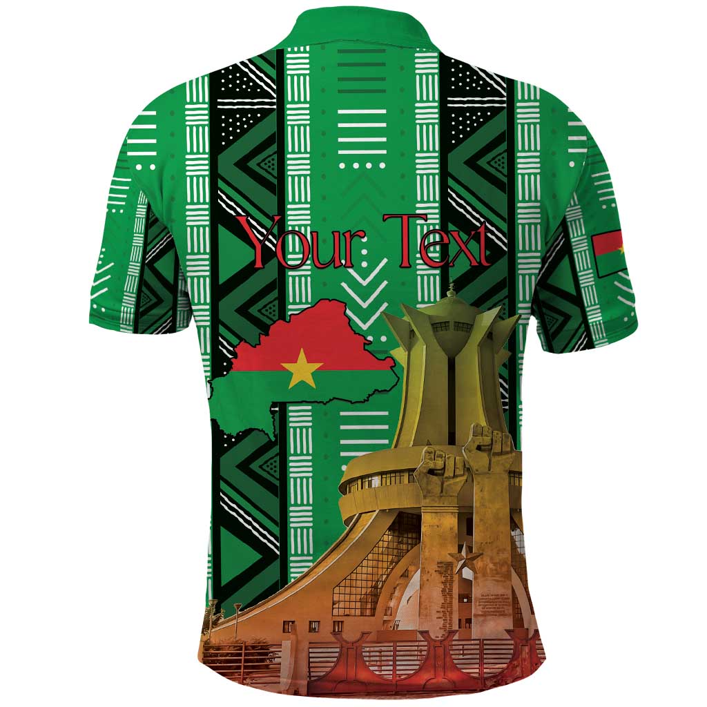 Personalized Burkina Faso Martyrs Day Polo Shirt Monument des Heros Nationaux - Wonder Print Shop