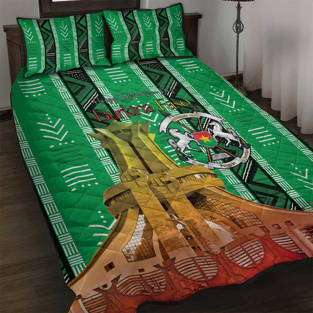 Burkina Faso Martyrs Day Quilt Bed Set Monument des Heros Nationaux - Wonder Print Shop