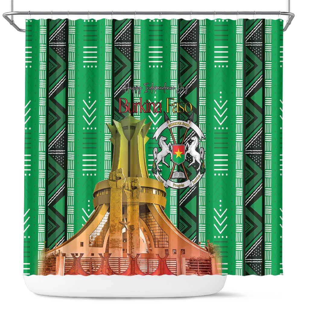 Burkina Faso Martyrs Day Shower Curtain Monument des Heros Nationaux - Wonder Print Shop