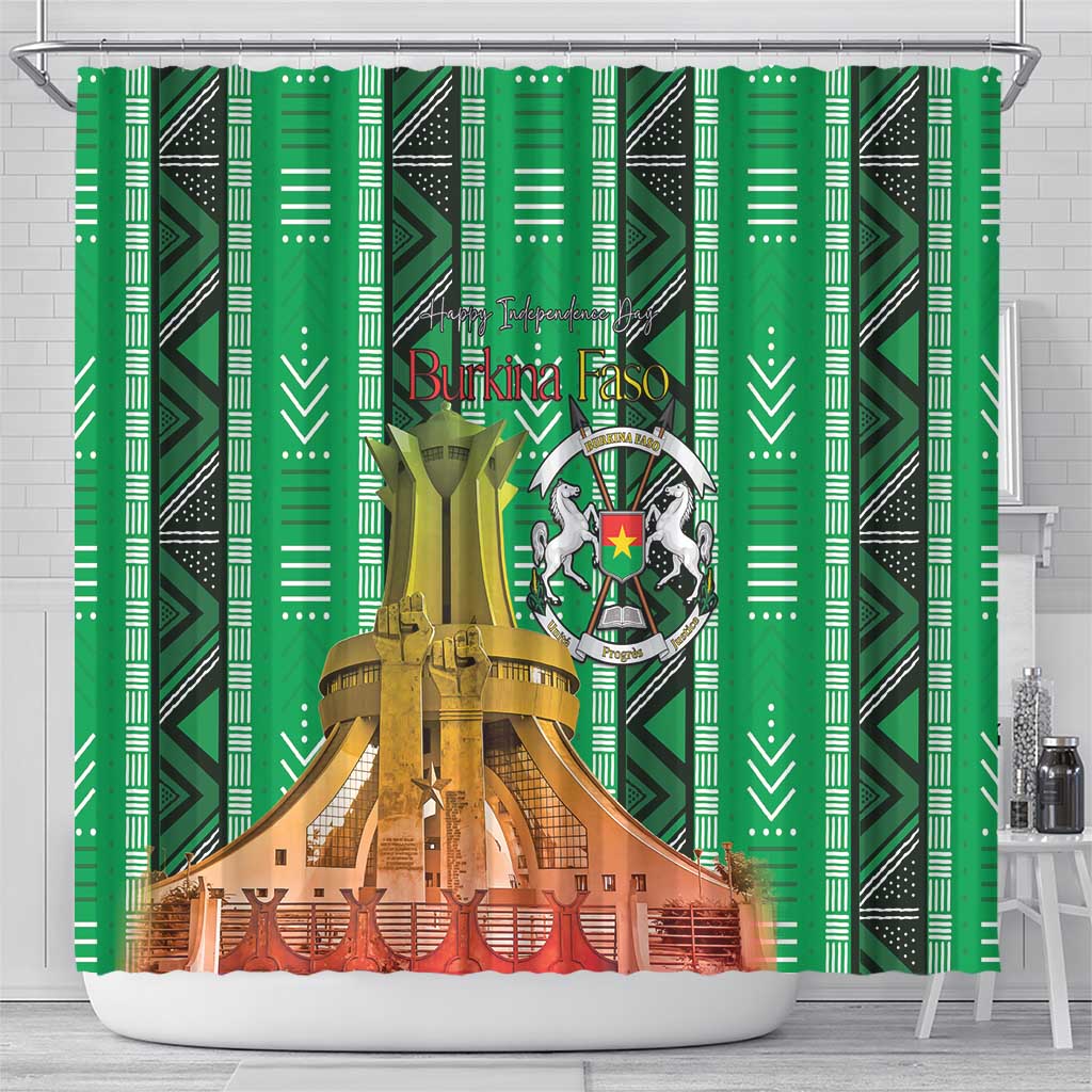Burkina Faso Martyrs Day Shower Curtain Monument des Heros Nationaux - Wonder Print Shop