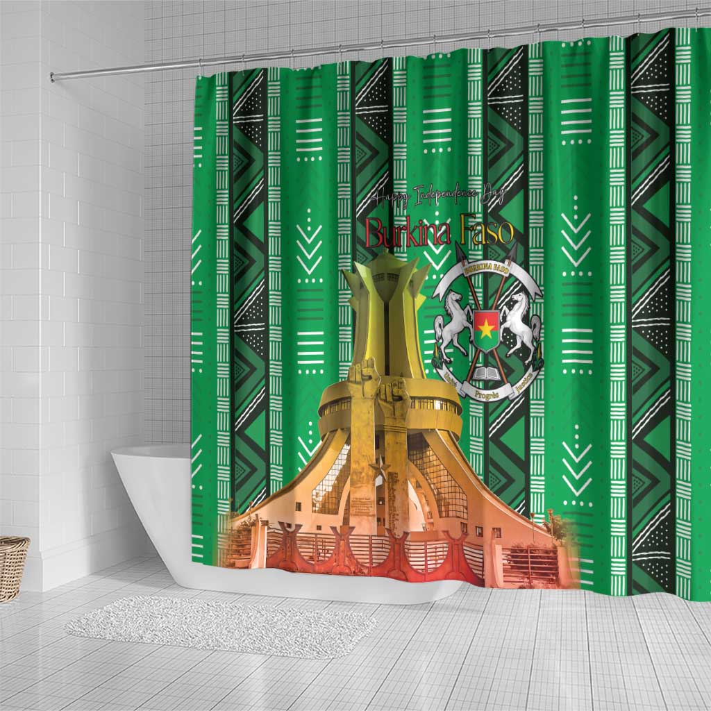 Burkina Faso Martyrs Day Shower Curtain Monument des Heros Nationaux - Wonder Print Shop