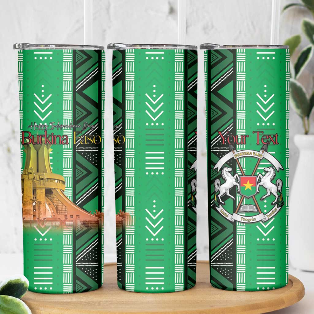 Personalized Burkina Faso Martyrs Day Skinny Tumbler Monument des Heros Nationaux - Wonder Print Shop