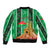 Personalized Burkina Faso Martyrs Day Sleeve Zip Bomber Jacket Monument des Heros Nationaux - Wonder Print Shop