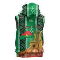Personalized Burkina Faso Martyrs Day Sleeveless Hoodie Monument des Heros Nationaux - Wonder Print Shop