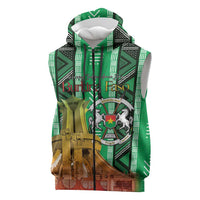 Personalized Burkina Faso Martyrs Day Sleeveless Zip Hoodie Monument des Heros Nationaux - Wonder Print Shop