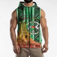 Personalized Burkina Faso Martyrs Day Sleeveless Zip Hoodie Monument des Heros Nationaux - Wonder Print Shop